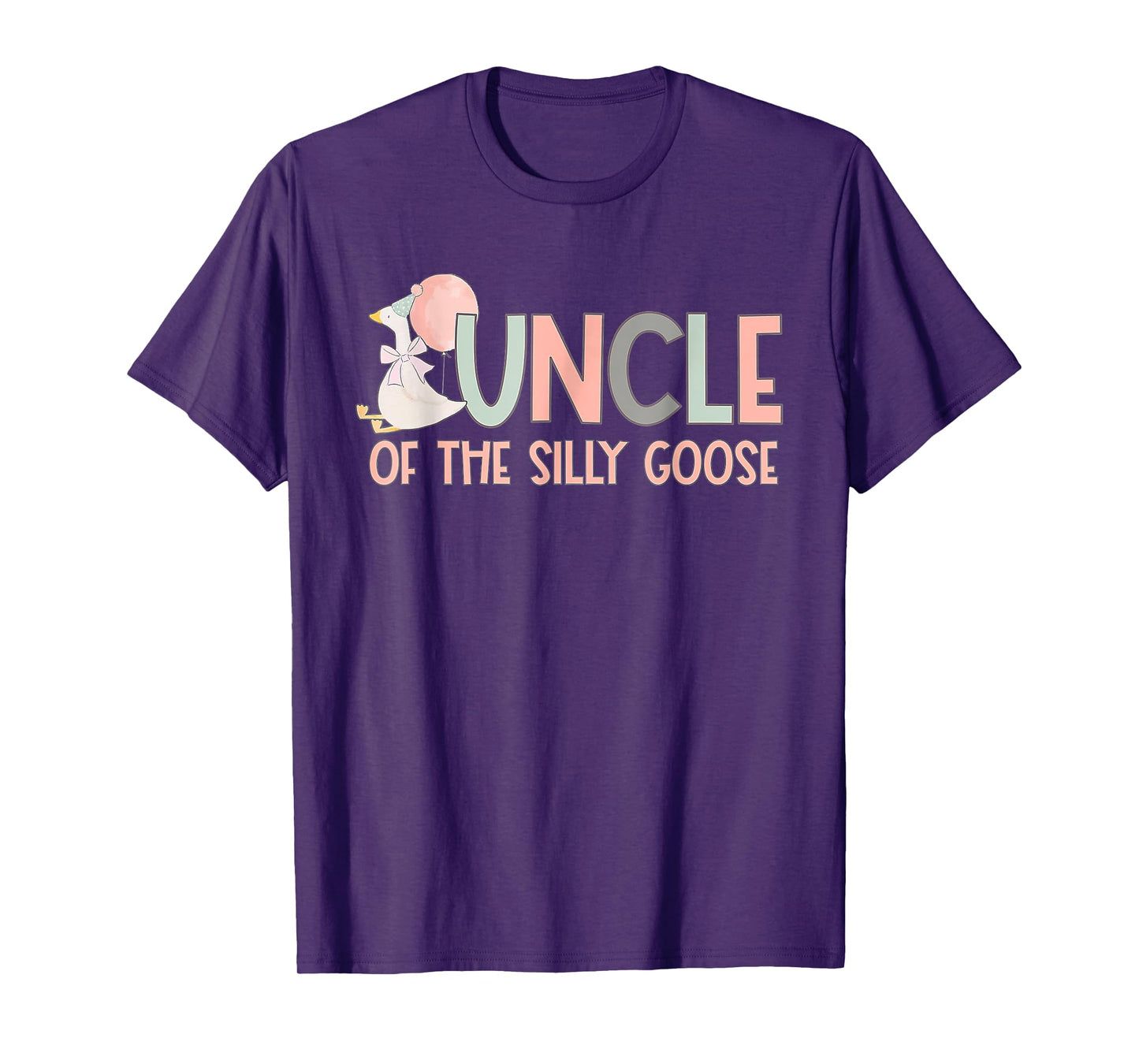 Family Duck 1st Birthday Uncle Of The Silly Goose Birthday T-Shirt