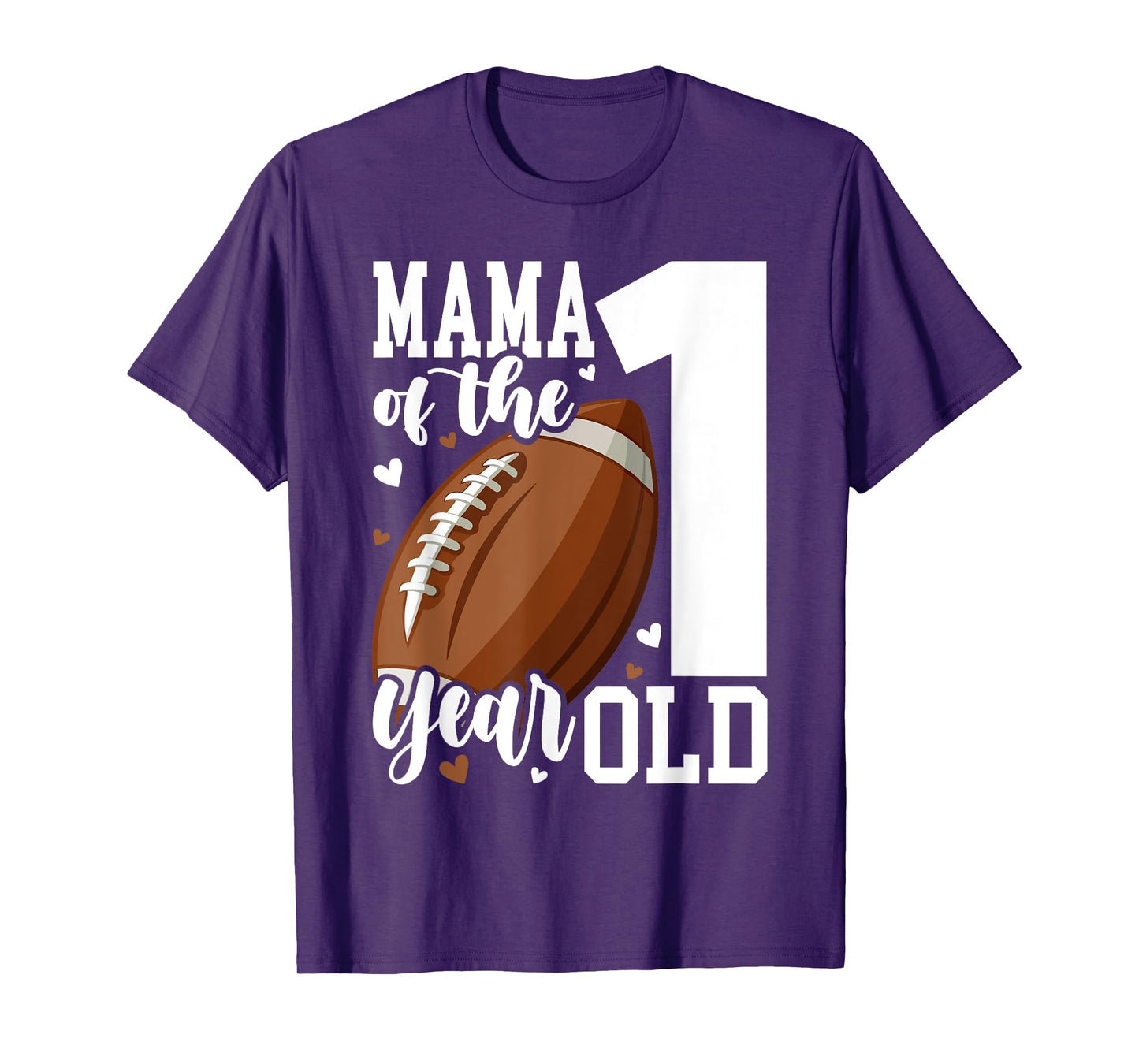 Mama of the 1 Year old Football 1st Year Down Birthday T-Shirt