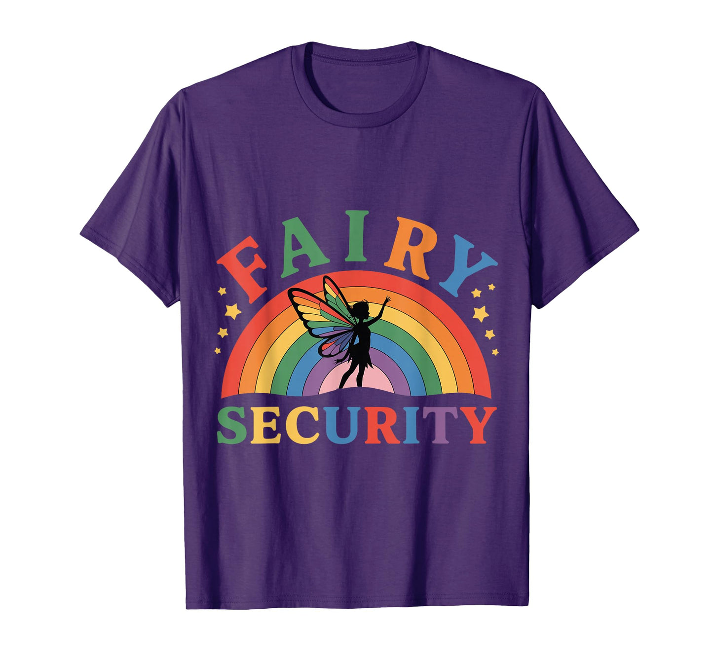 Fairy Security Birthday Halloween Rainbow Cosplay Kids Boys T-Shirt