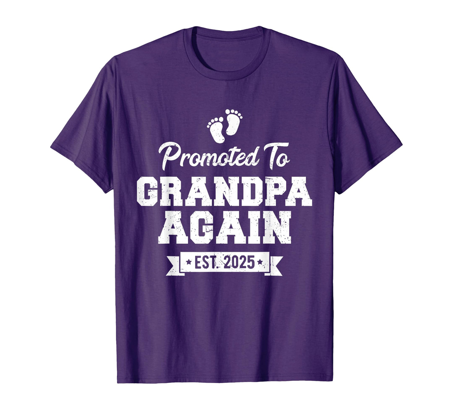 Promoted to Grandpa Again 2025 Soon To Be Grandfather Again T-Shirt