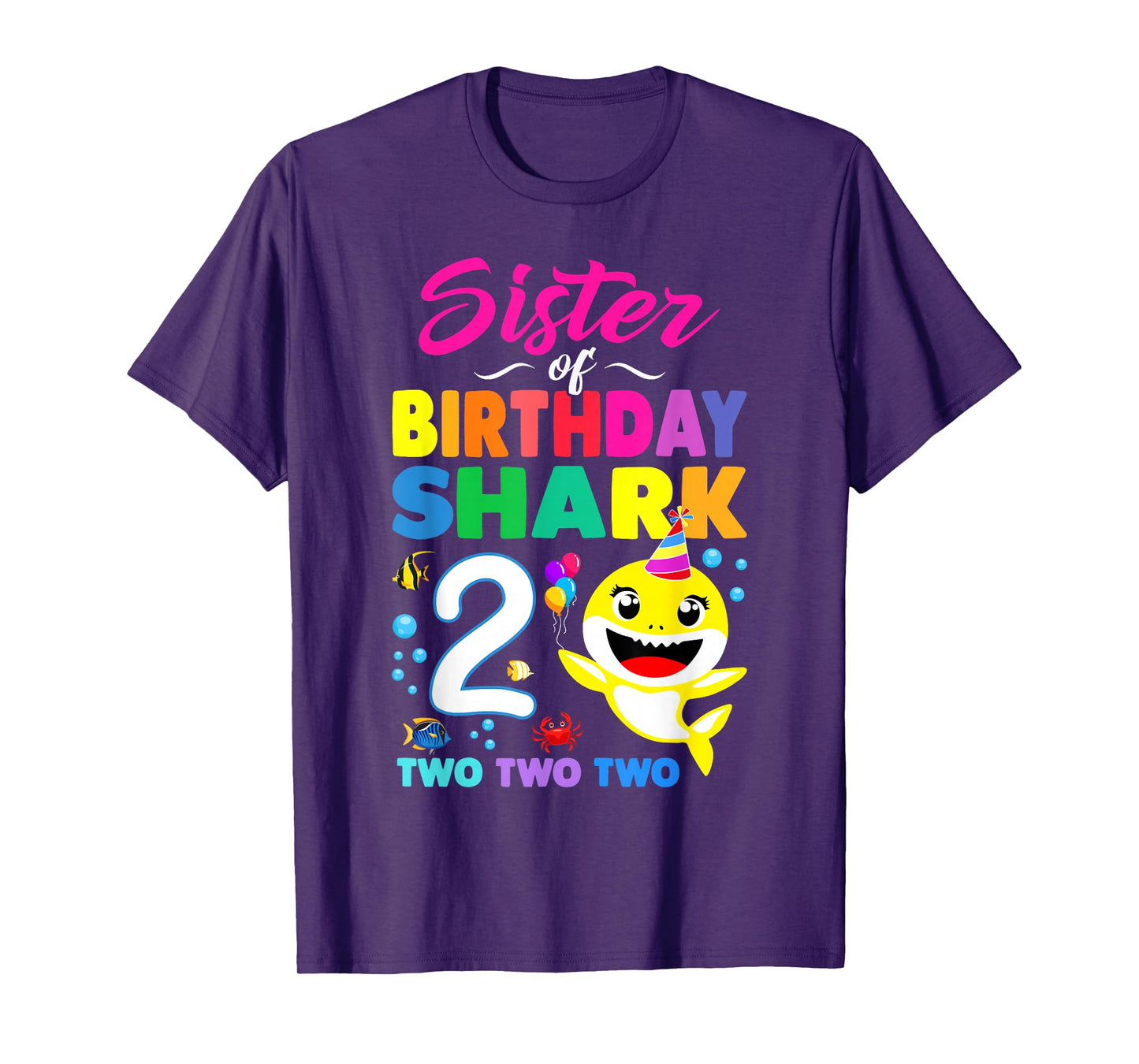 Sister Of Birthday Shark 2nd Matching Oufit Party For Family T-Shirt