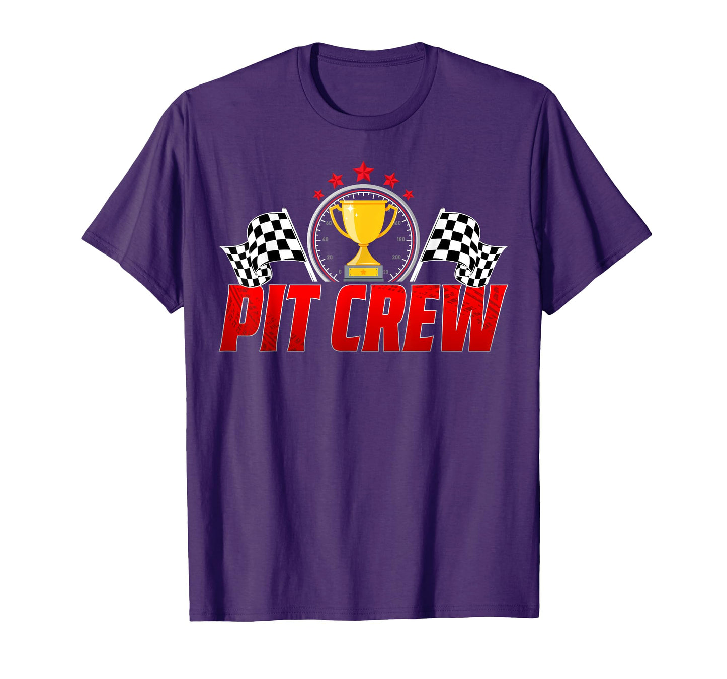 Pit Crew Family Birthday Party Racing Men Women Race Car T-Shirt