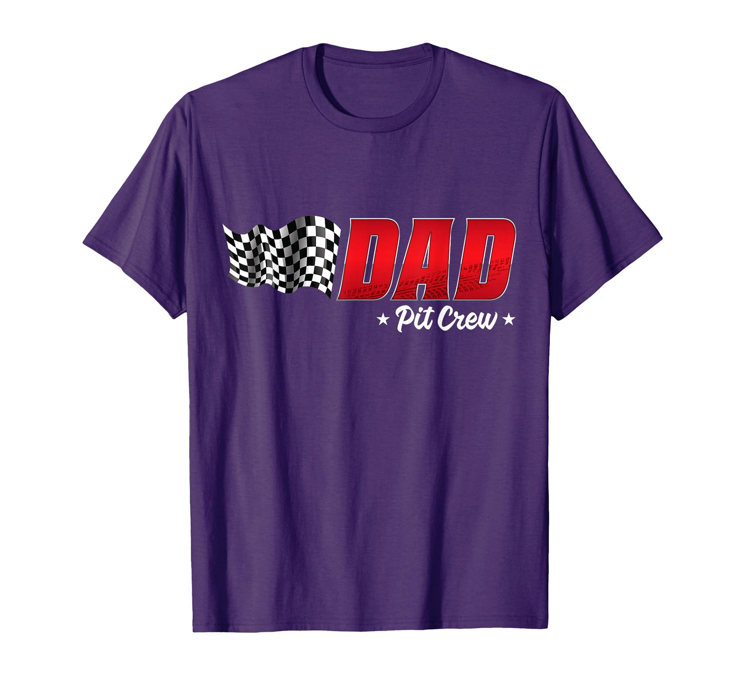 Dad Pit Crew Race Car Birthday Family Racing Adult Men T-Shirt