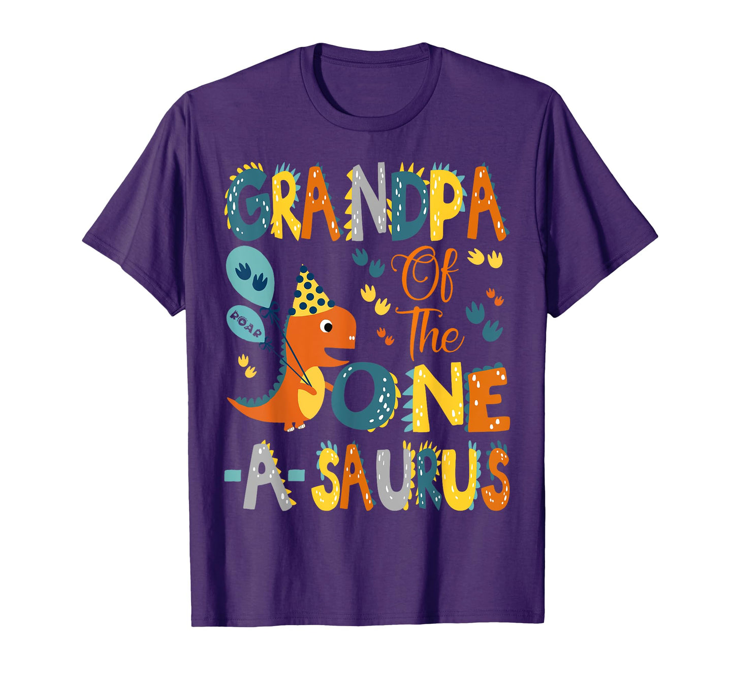 Grandpa Of The One-A-Saurus 1St Birthday Dinosaur Party T-Shirt