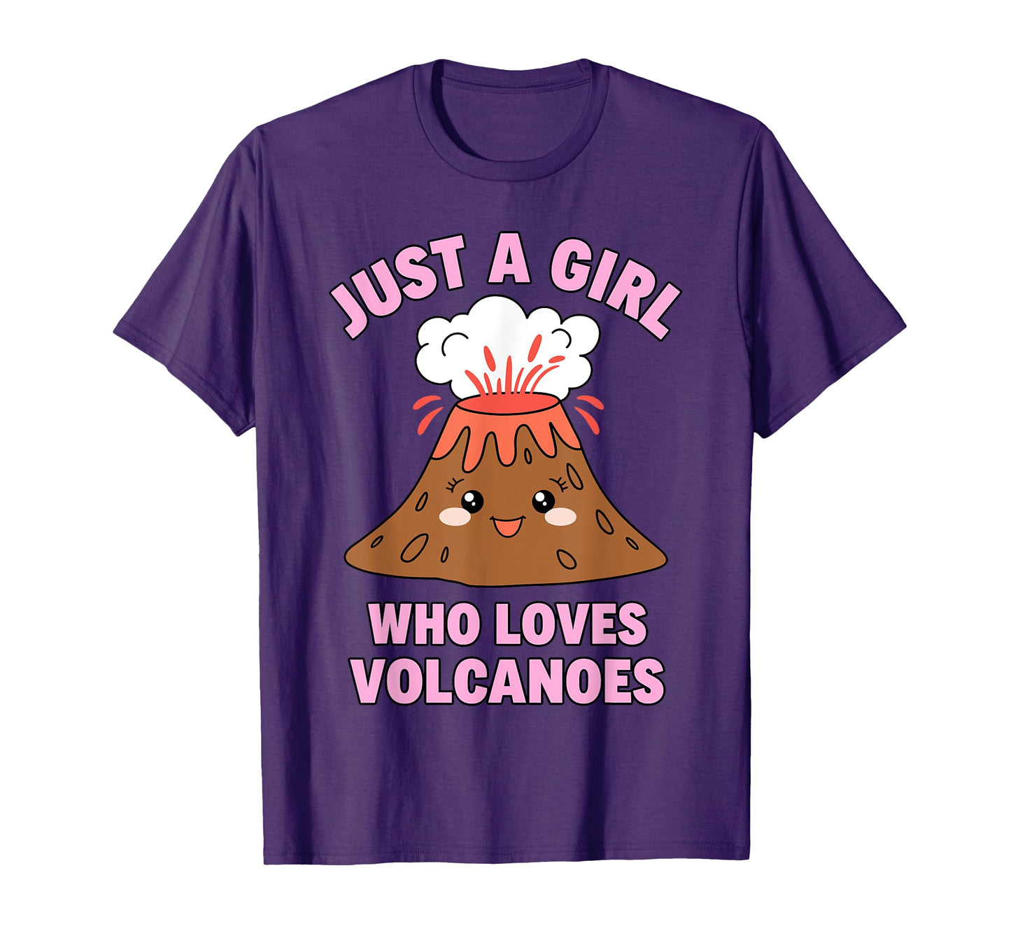Cute Volcano Art For Girls Women Kids Lava Volcanology Lover T-Shirt