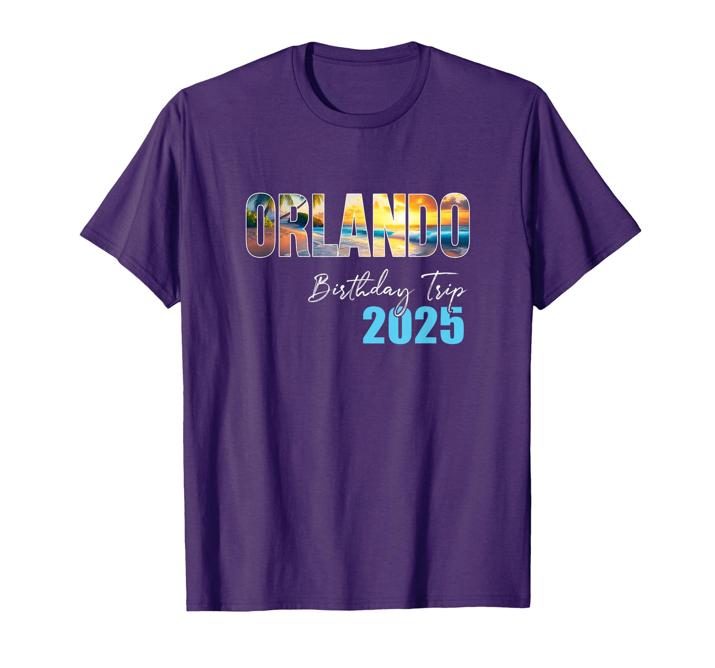 Orlando Birthday Trip 2025 Vacation Party Crew Cruise T-Shirt