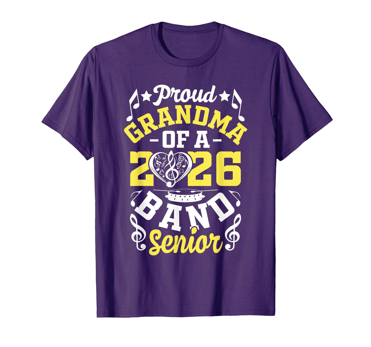Proud Grandma of a band senior 2026 graduation T-Shirt