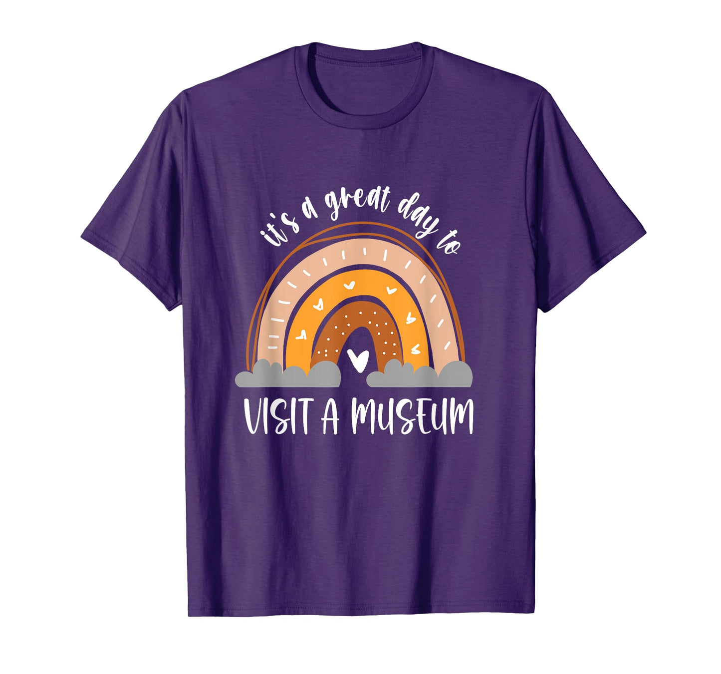 Museum Nerd Boho Kids Womens Heart Rainbow T-Shirt