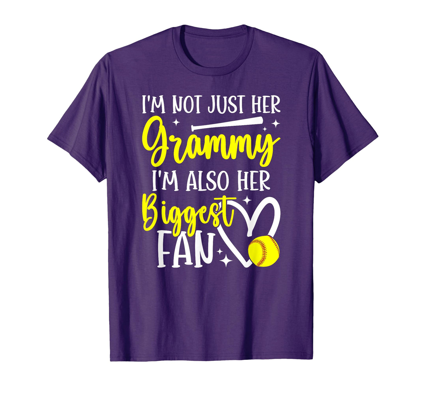 His Biggest Fan Softball Grammy Of A Softball Player Grammy T-Shirt