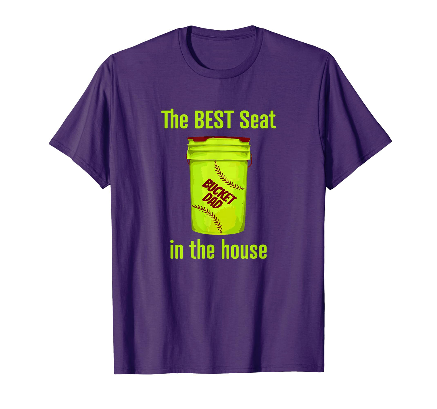 AS tees Softball Dad Best Seat in the House Pitcher Catcher T-Shirt