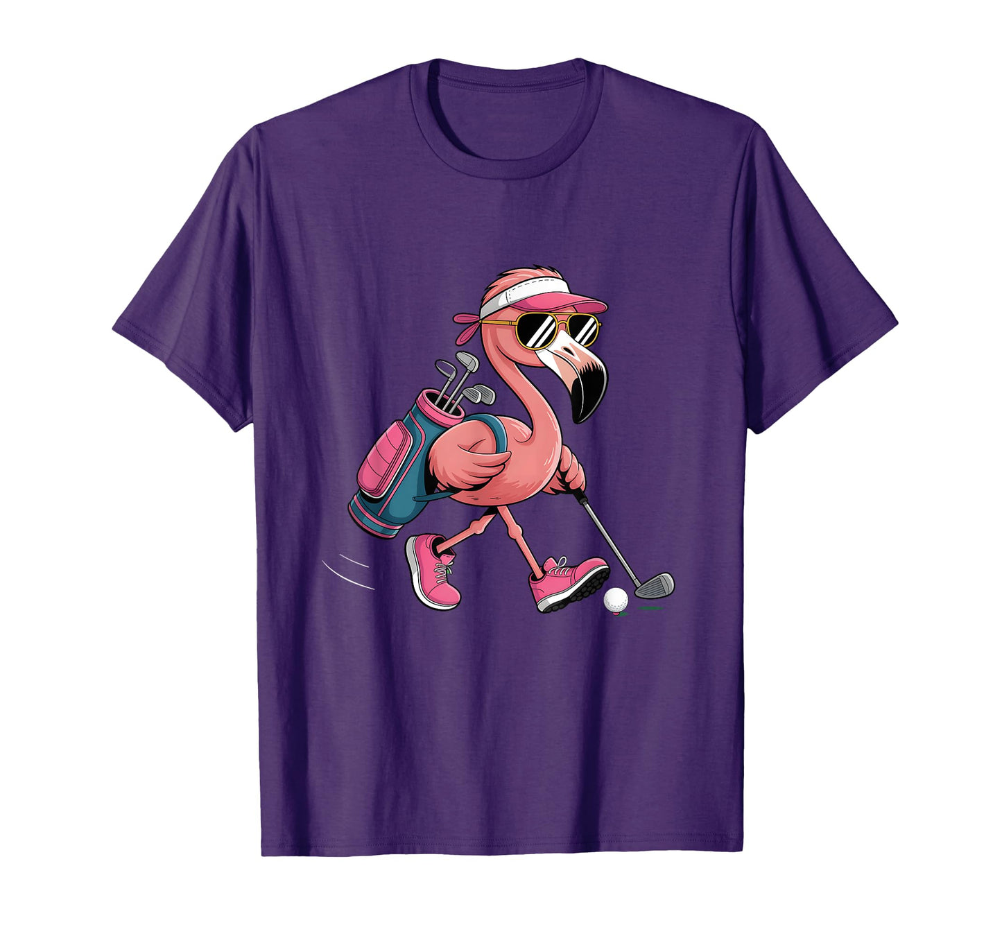 Pink Flamingo Golf Sunglasses Woman Ladies Golfer Golf Lover T-Shirt