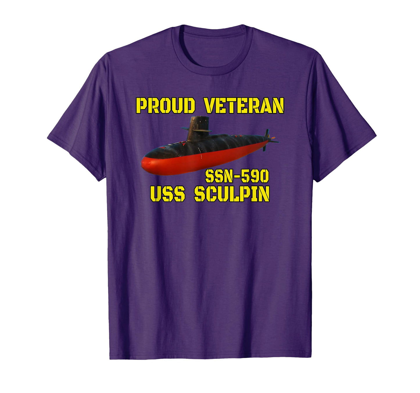 USS Sculpin SSN-590 Submarine Veterans Day Father Grandpa T-Shirt