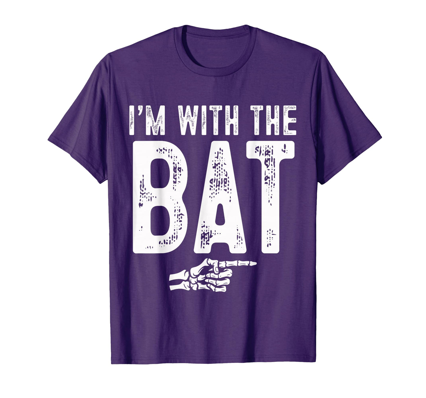 I'm with The Bat Easy Costume Halloween Couples Matching T-Shirt