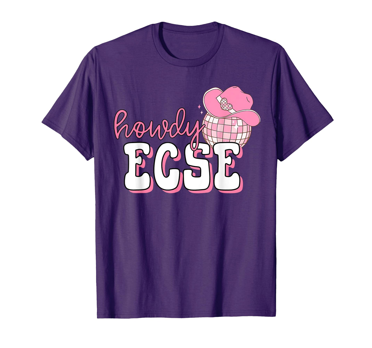 Howdy ECSE Early Childhood Special Education Cowboy Western T-Shirt