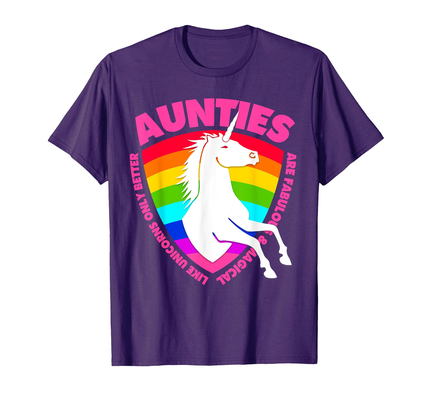 Unicorn Aunt for Women Kids Girls Favorite Auntie T-Shirt