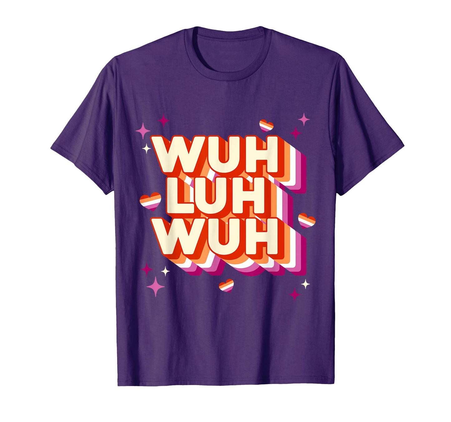 Funny Wuh Luh Wuh WLW Lesbian For Women Girls LGBT Gay Ally T-Shirt