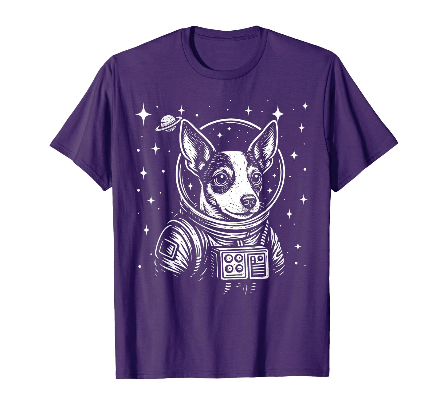 Astronaut Rat Terrier Space Galaxy Dog Lovers T-Shirt