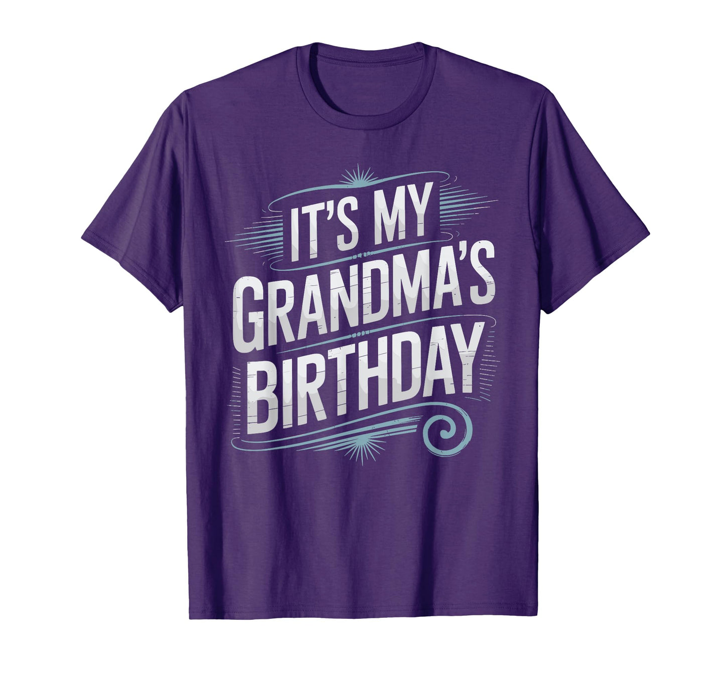 Distressed It's My grandma's Birthday Vintage Men Women Kids T-Shirt