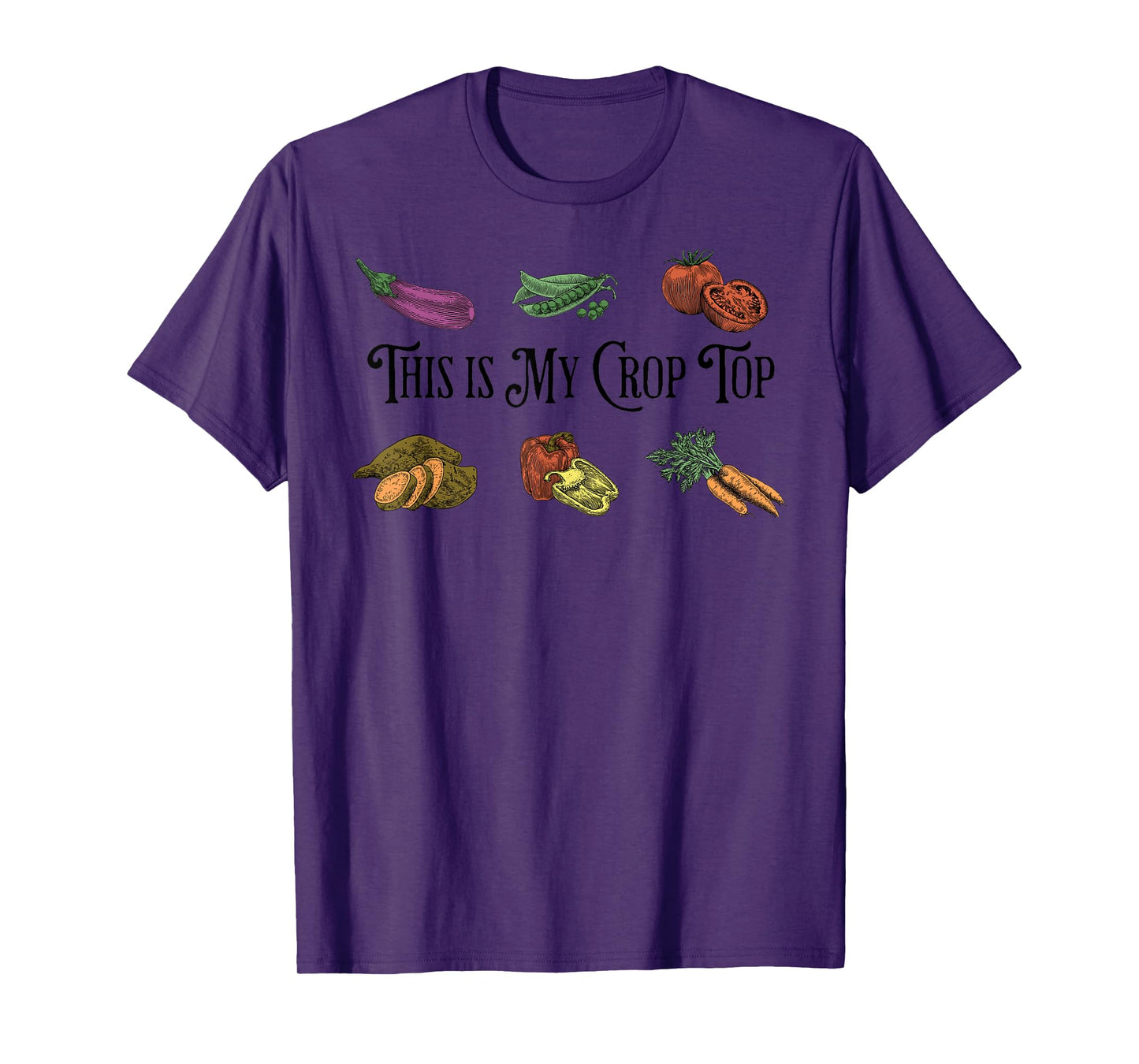 Farmers Market Vibes My Crop Top Farm Vegetable Garden Gift T-Shirt