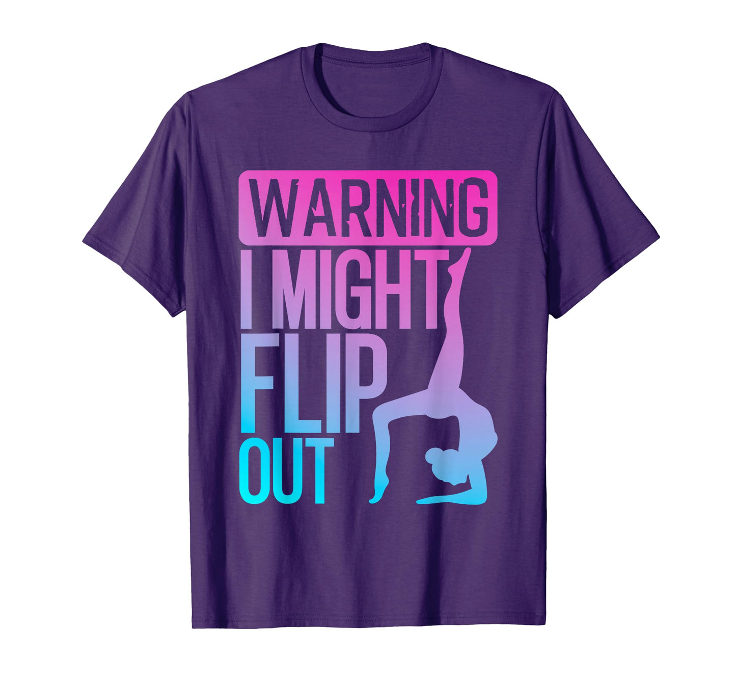 Cute Gymnastics Art For Girls Kids Women Tumbling Gymnast T-Shirt