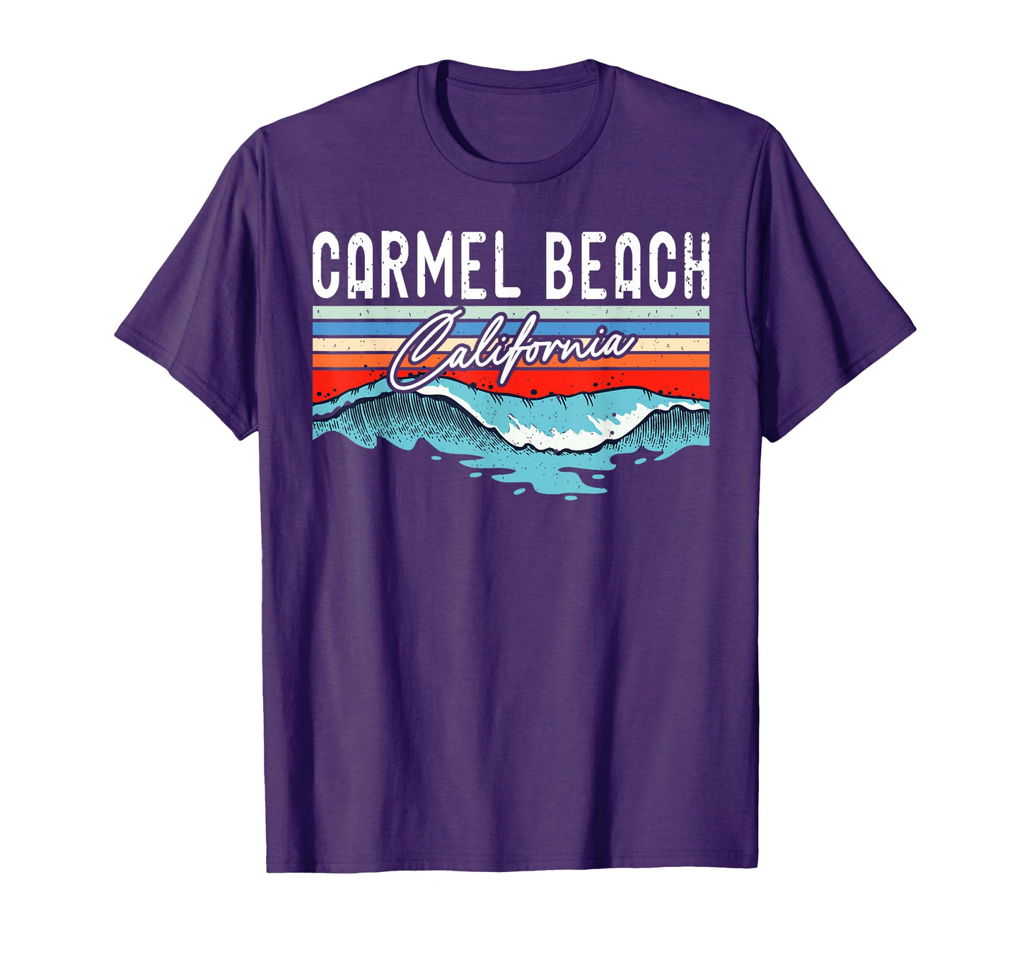 Retro Carmel Beach California Surfer Surfboarder Men Women Kids T-Shirt