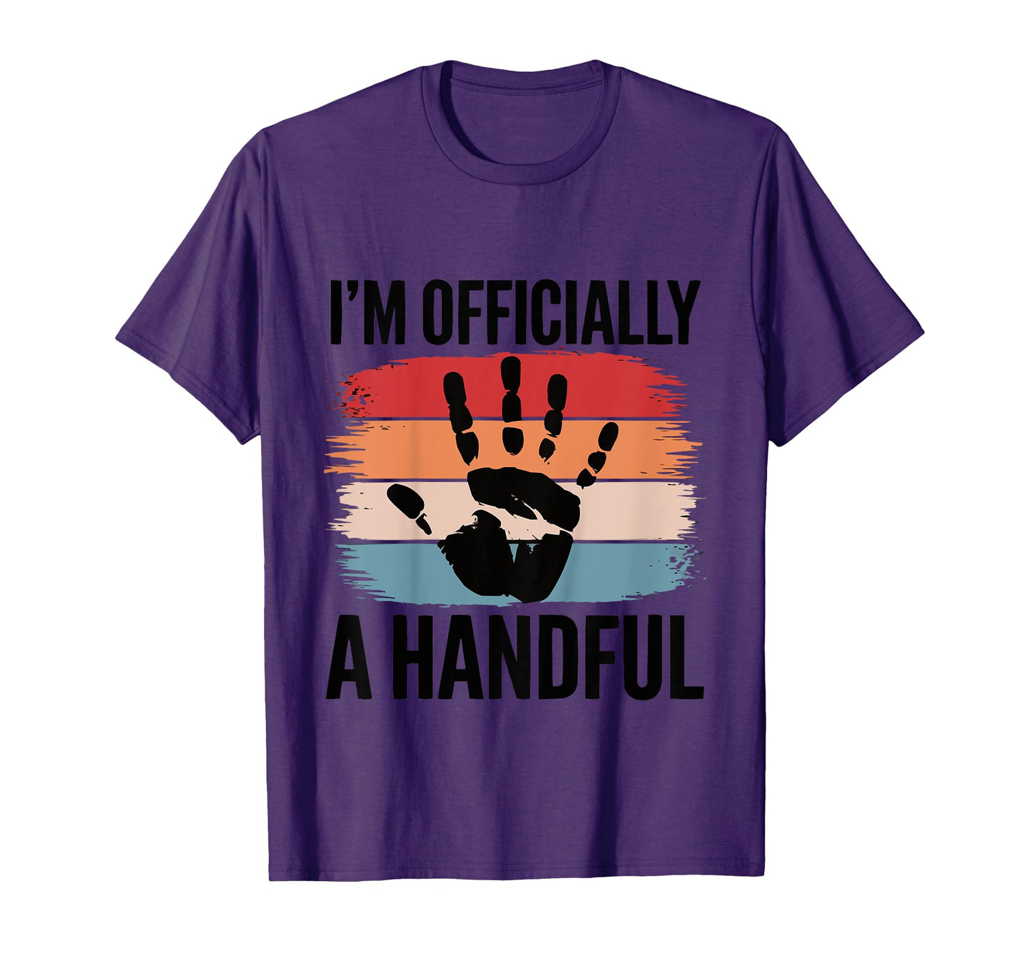 Kids Kids Birthday 5 Year Old Boy I'm Officially A Handful T-Shirt