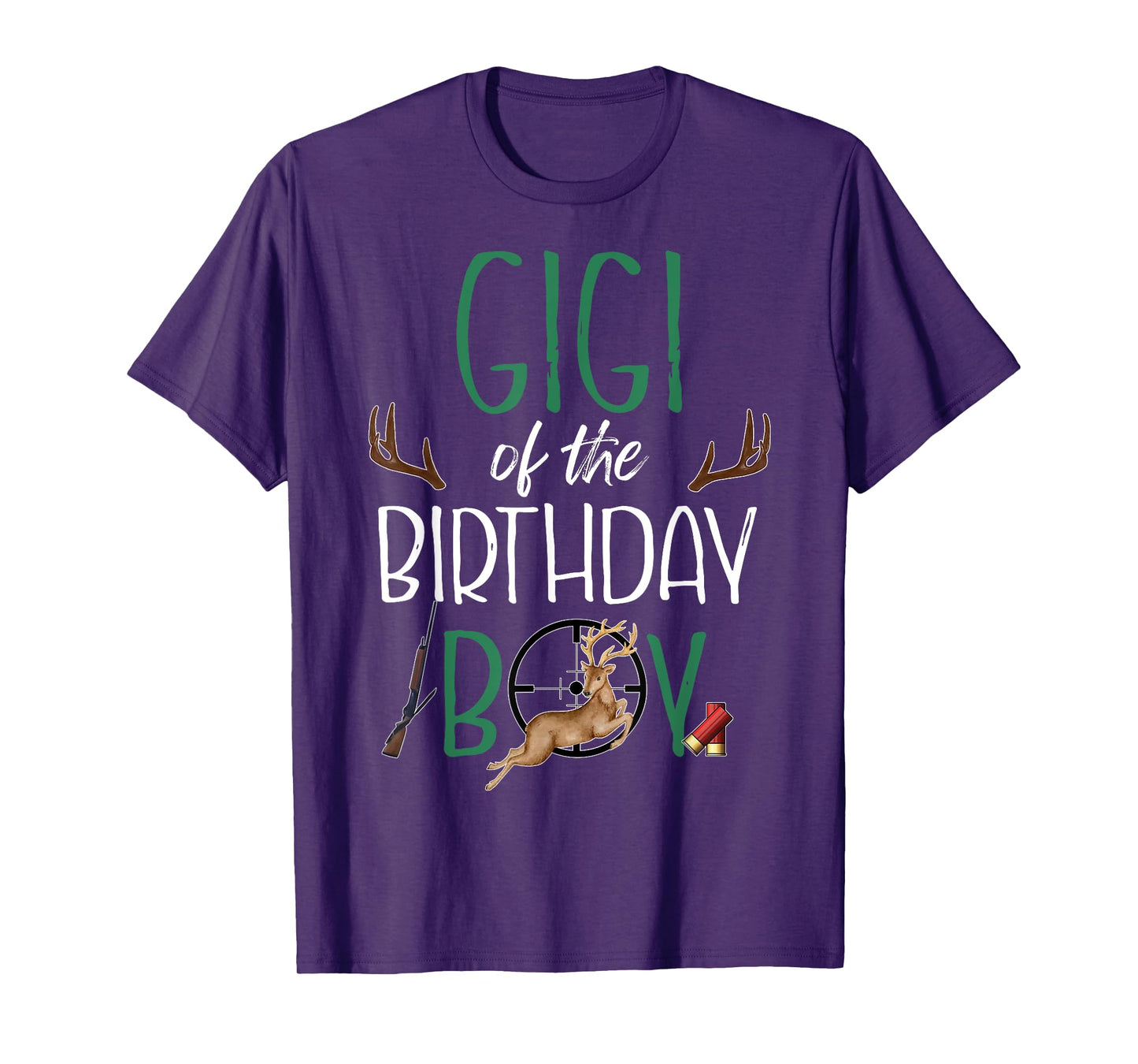 Gigi of The Birthday Boy Big One Birthday Deer Hunter T-Shirt