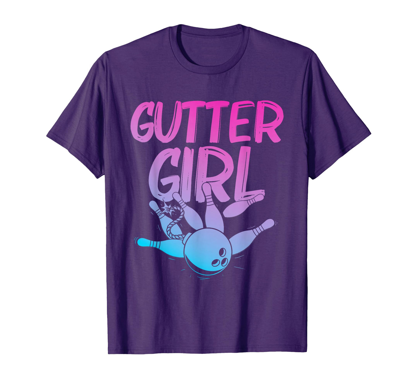 Funny Bowling Design for Girls Women Bowler Bowling Lover T-Shirt