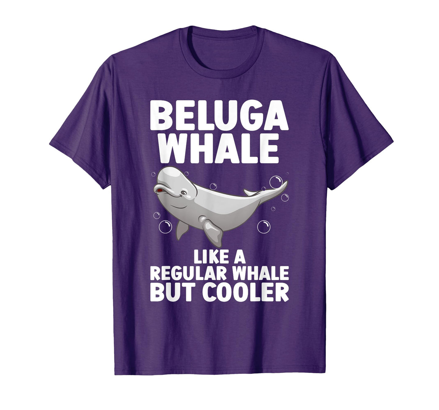 Funny Beluga Whale Art For Men Women Kid Toddler Whale Lover T-Shirt