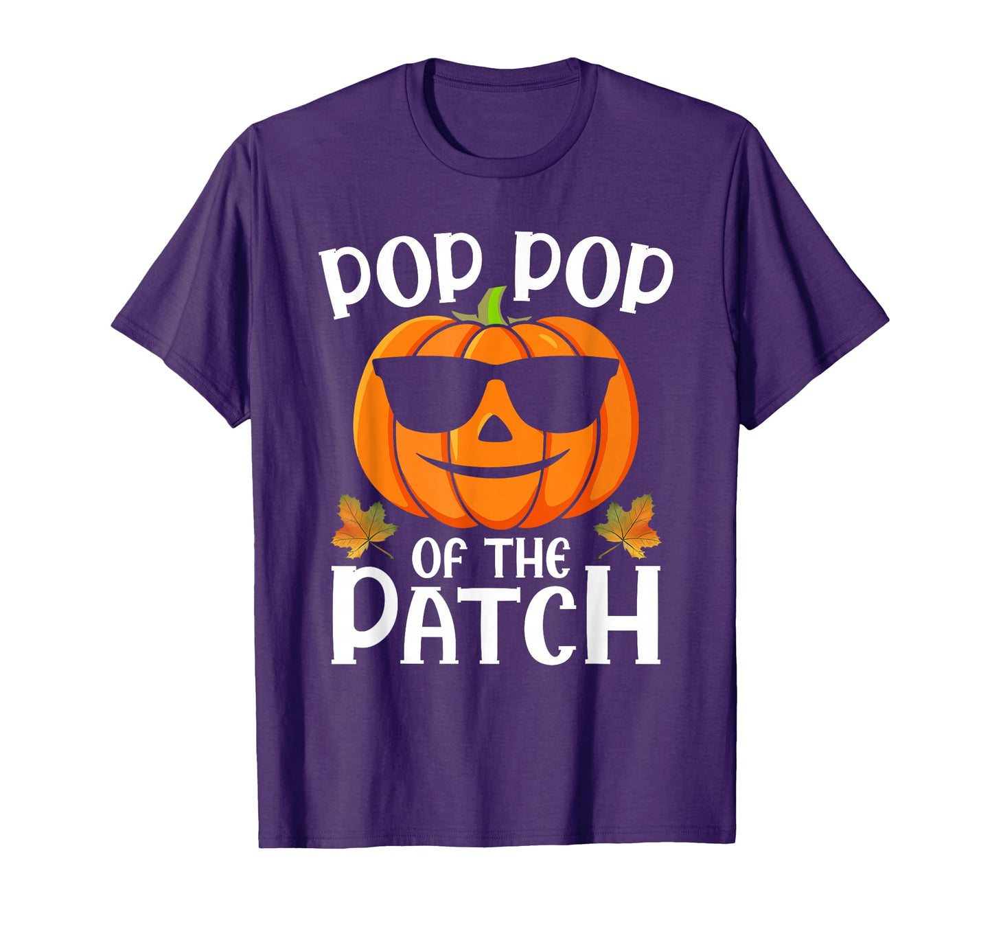 Pumpkin Pop-Pop of The Patch Halloween Family Matching T-Shirt