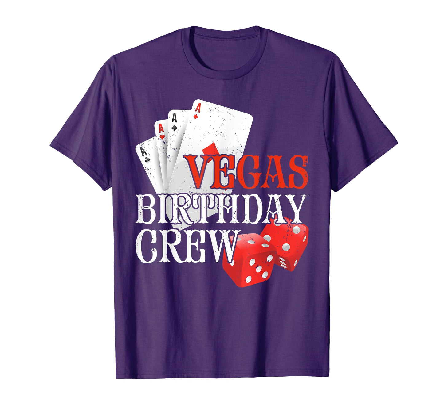 Casino Themed Vegas Birthday Crew Fun T-Shirt
