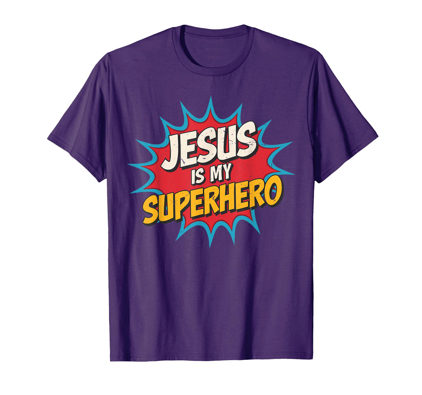 Toddler Jesus is My Superhero Christian God Son Brother Kids T-Shirt