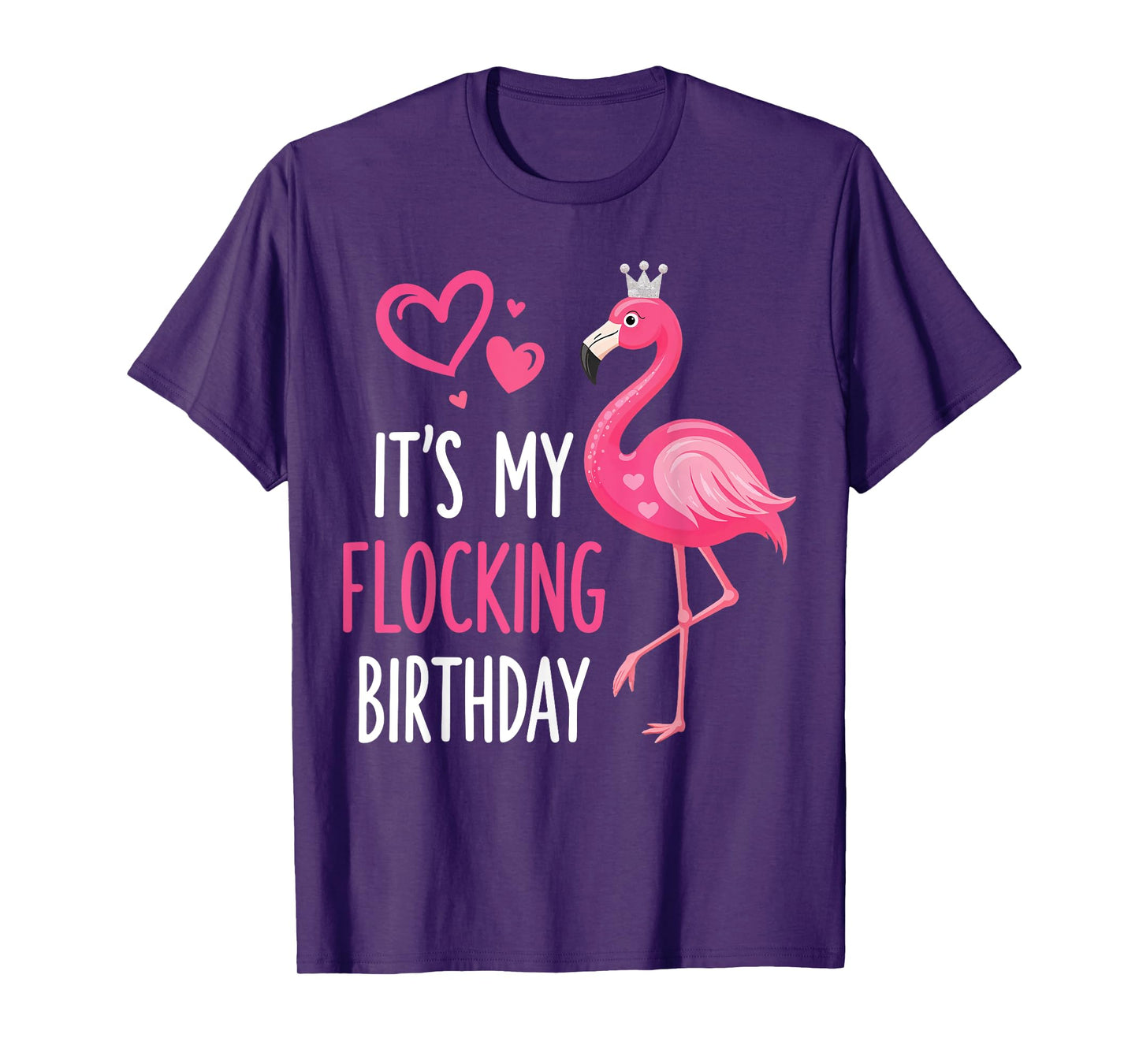 It's My Flocking Birthday Pink Flamingo Birthday Party T-Shirt
