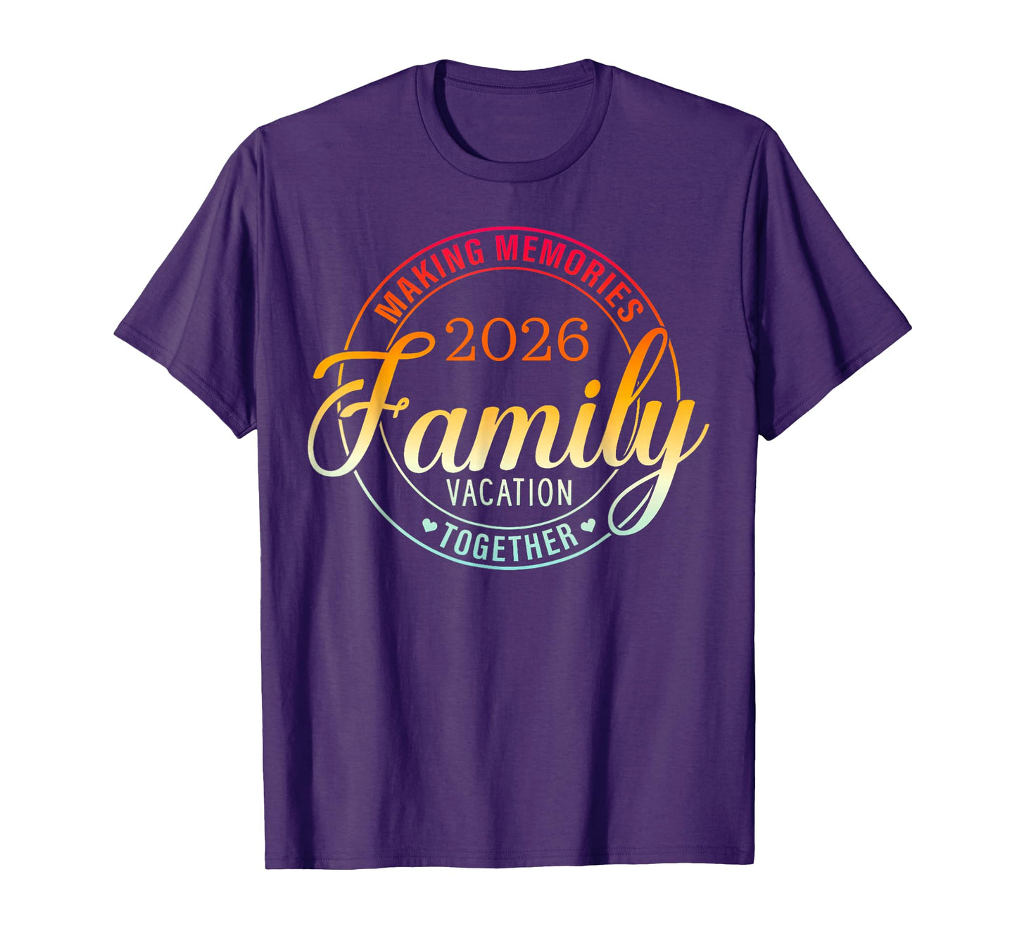 Family Vacation 2026 Family Matching Summer Vacation T-Shirt