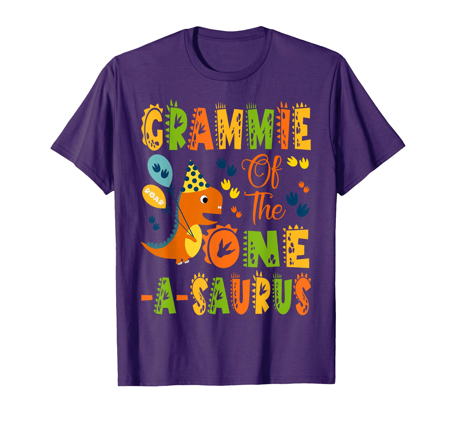 Grammie of The One-A-Saurus 1St Birthday Dinosaur Party T-Shirt