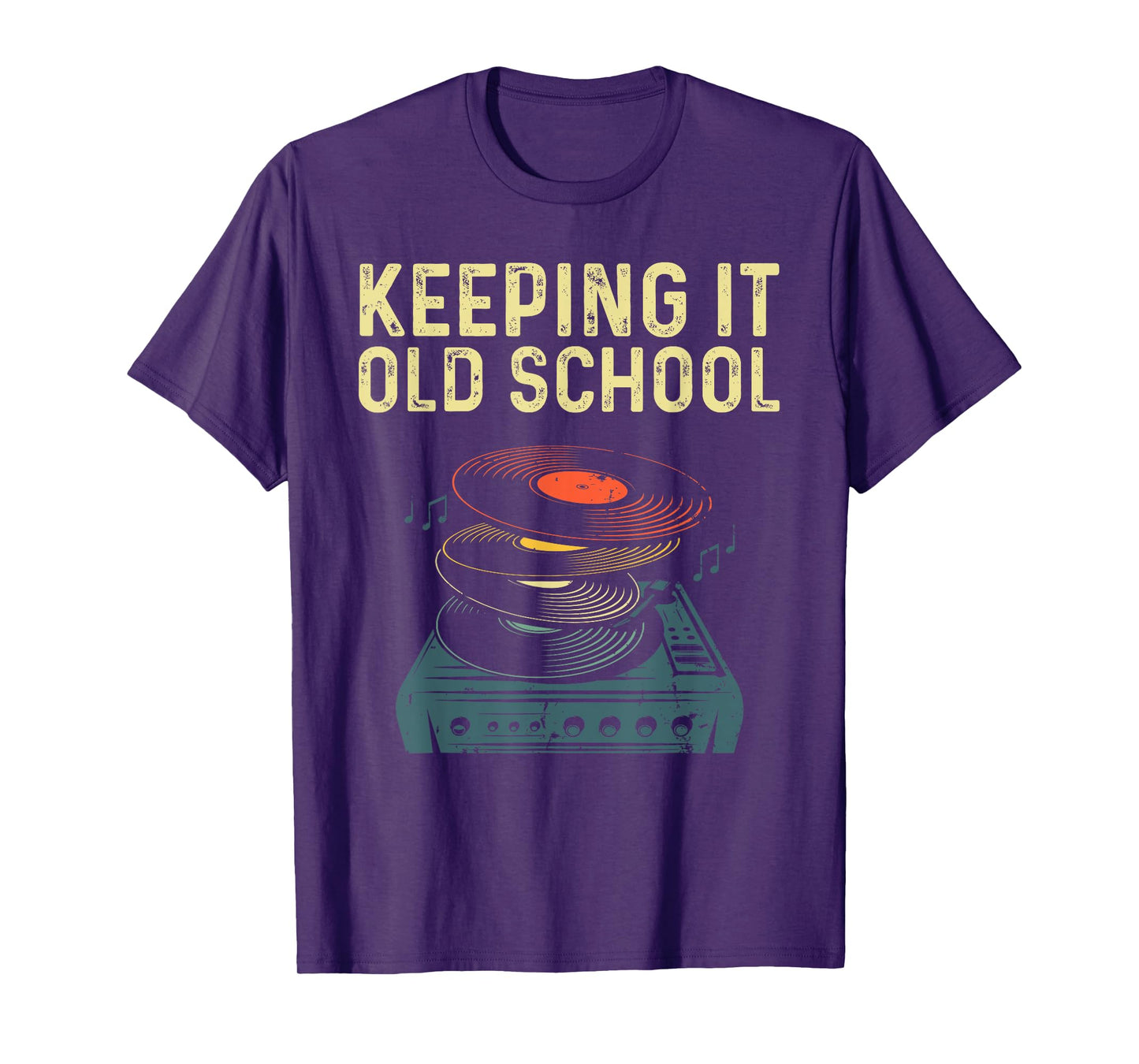 Cool Vinyl For Men Women Music Record Turntable Collecting T-Shirt