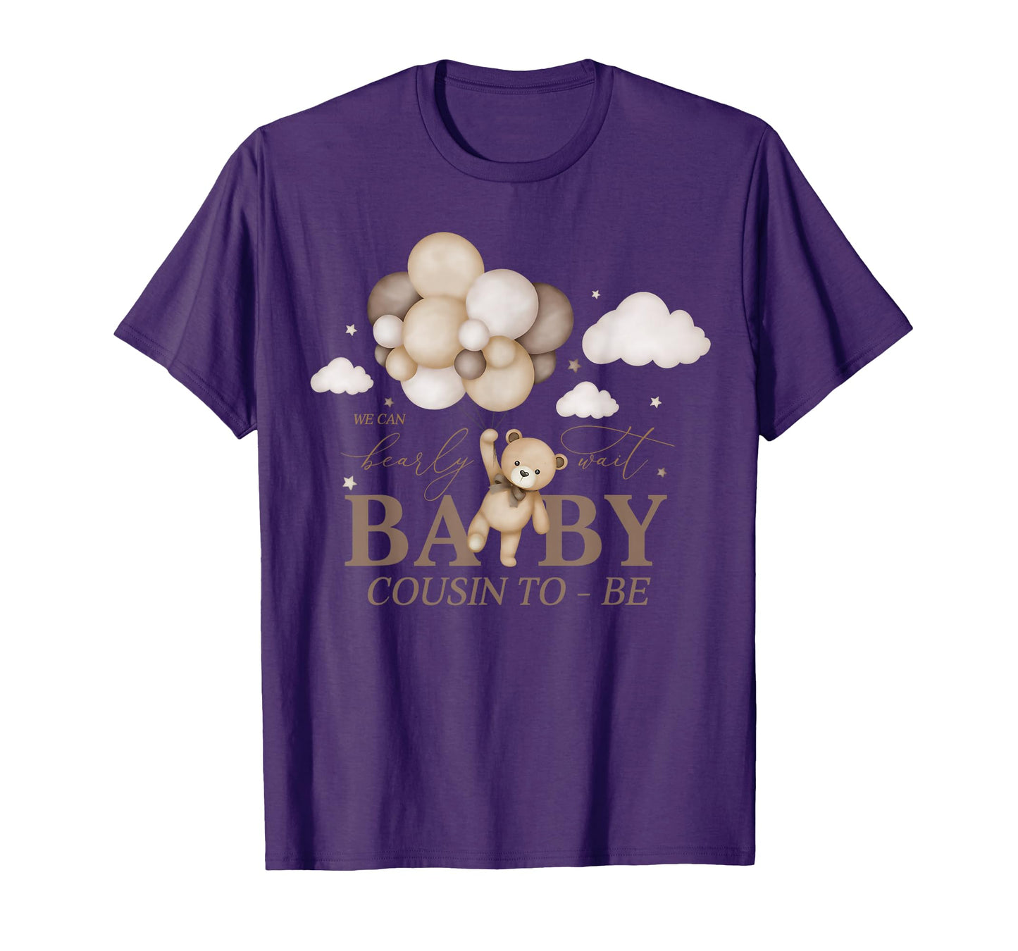 Cousin We Can Bearly Wait Baby Shower Bear Family Matching T-Shirt
