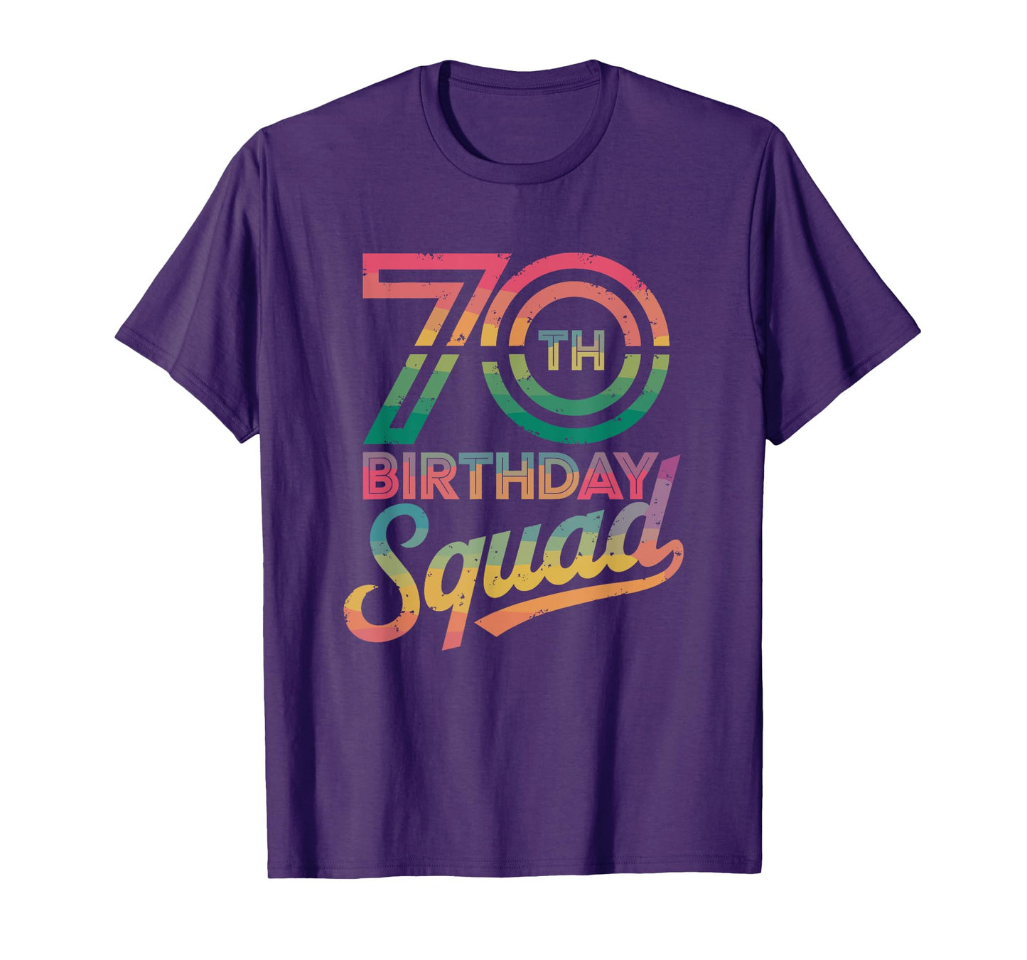 70th Birthday Squad, 70th Bday Crew T-Shirt