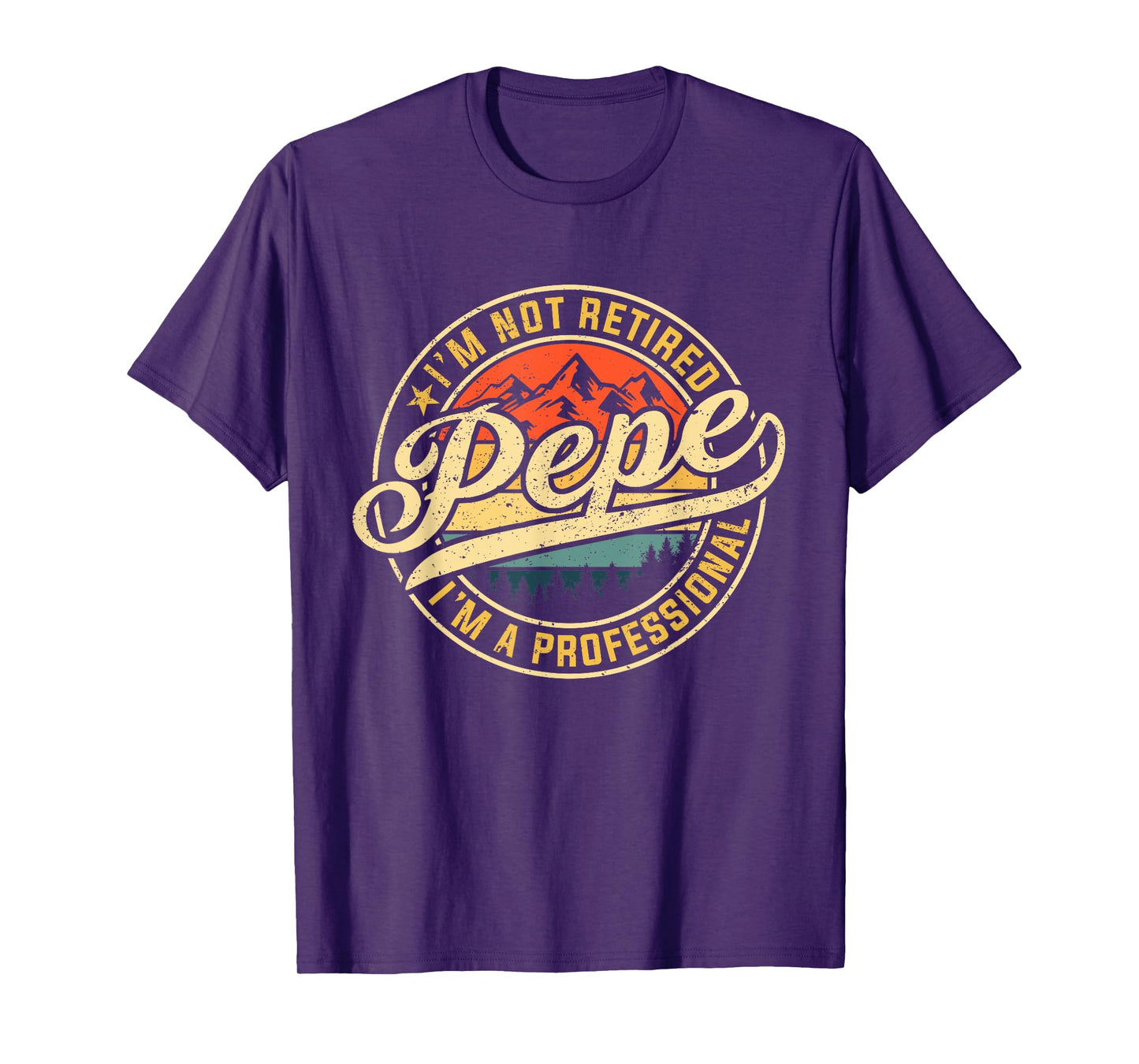 I'm Not Retired I'm A Professional Pepe Funny Father's Day T-Shirt