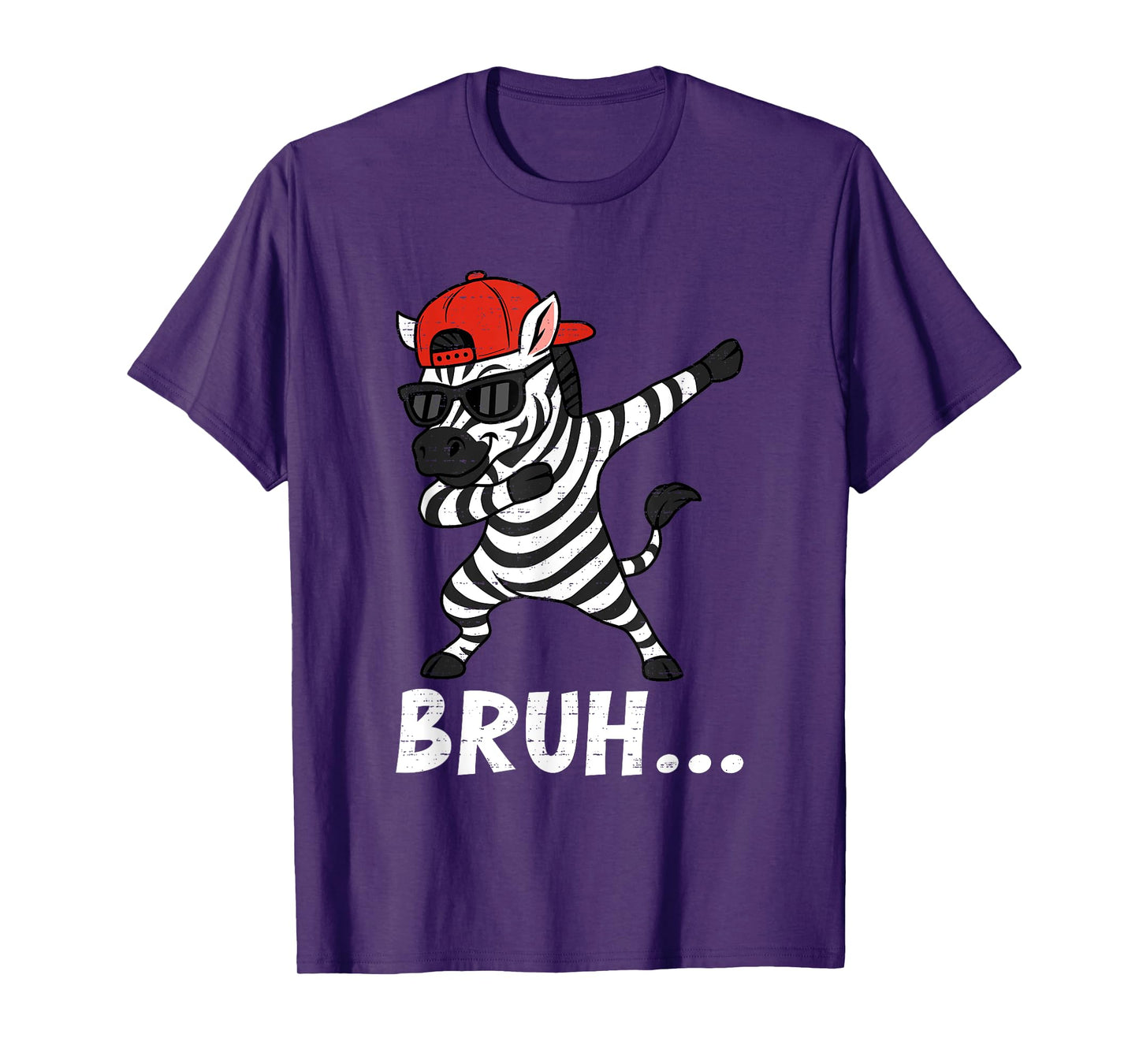 Funny Dabbing Zebra Bruh Bro Dab Meme Humor Animal Lovers T-Shirt