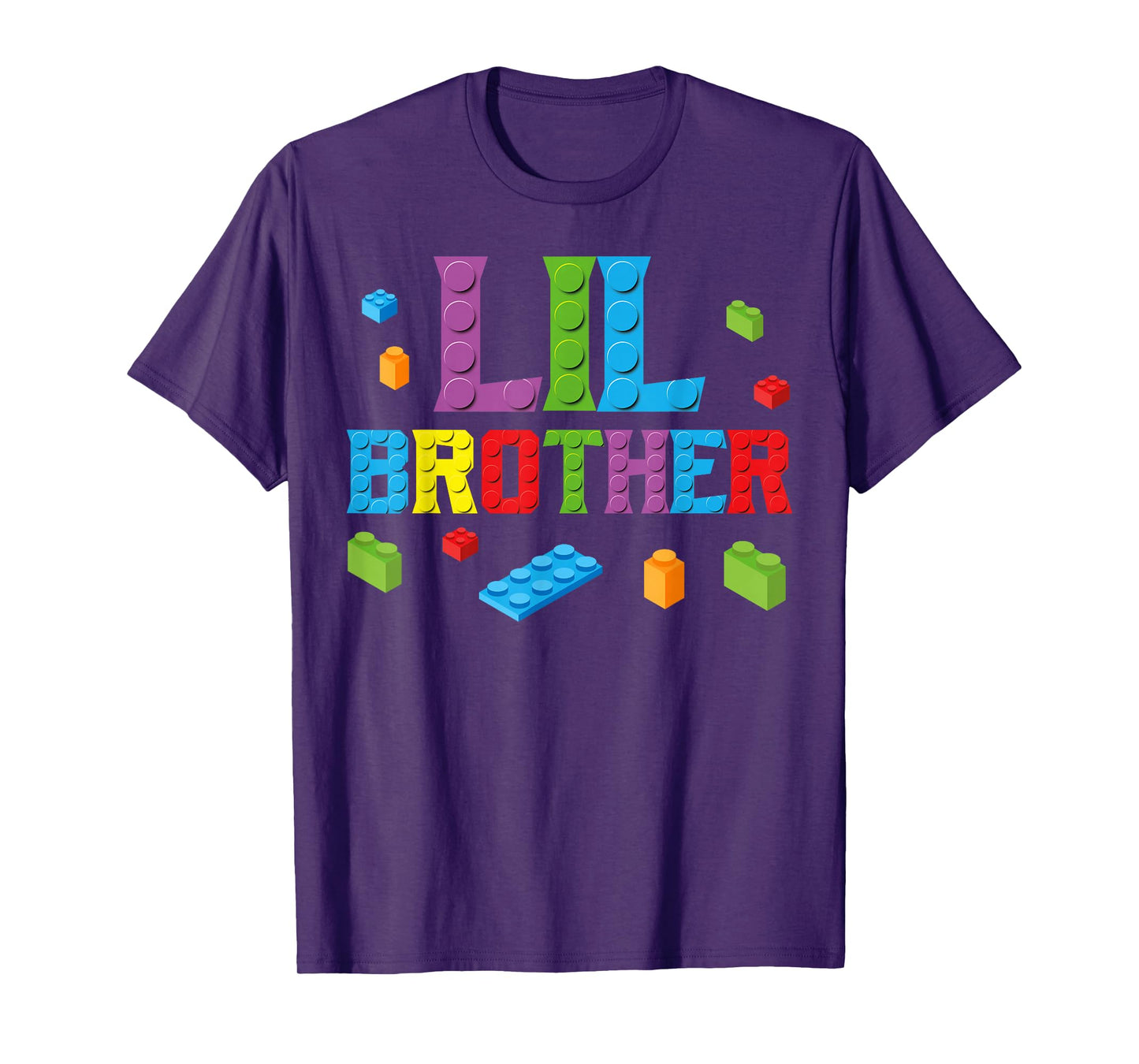 Lil Brother Master Builder Building Bricks Blocks Family Set T-Shirt