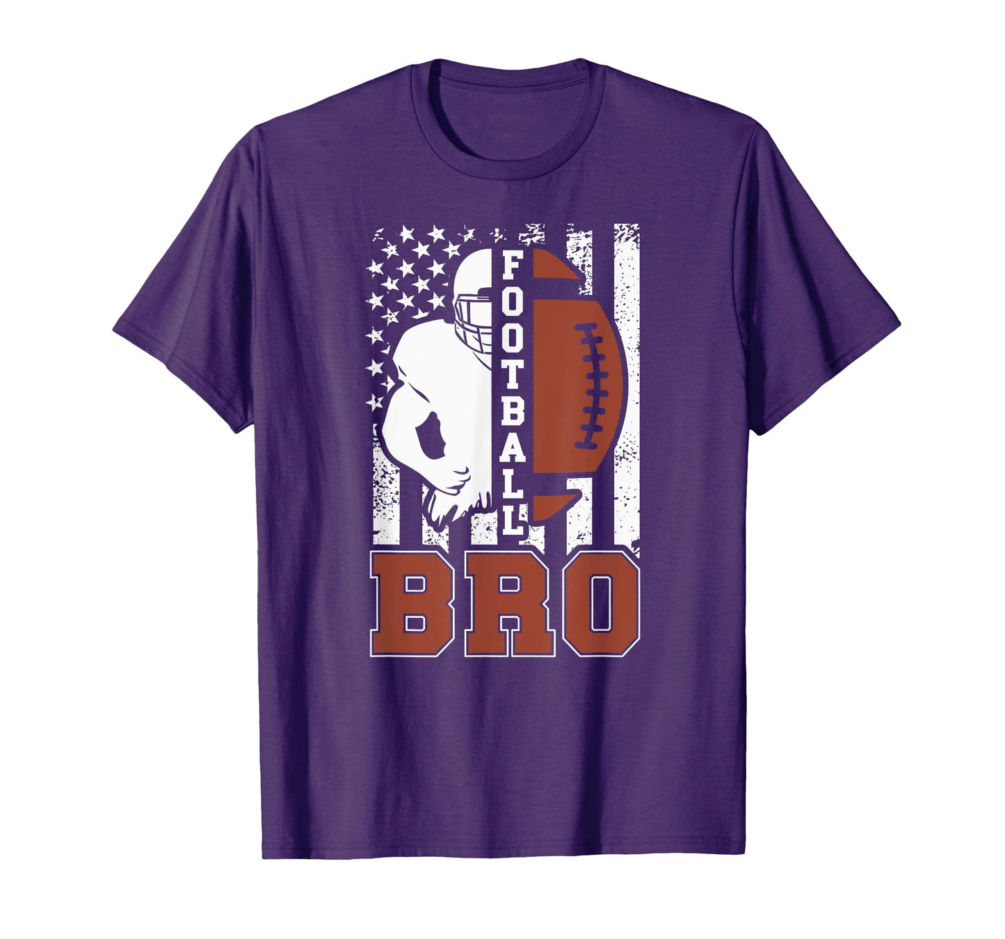 Football Bro US Flag Football Brother Of A Football Player T-Shirt