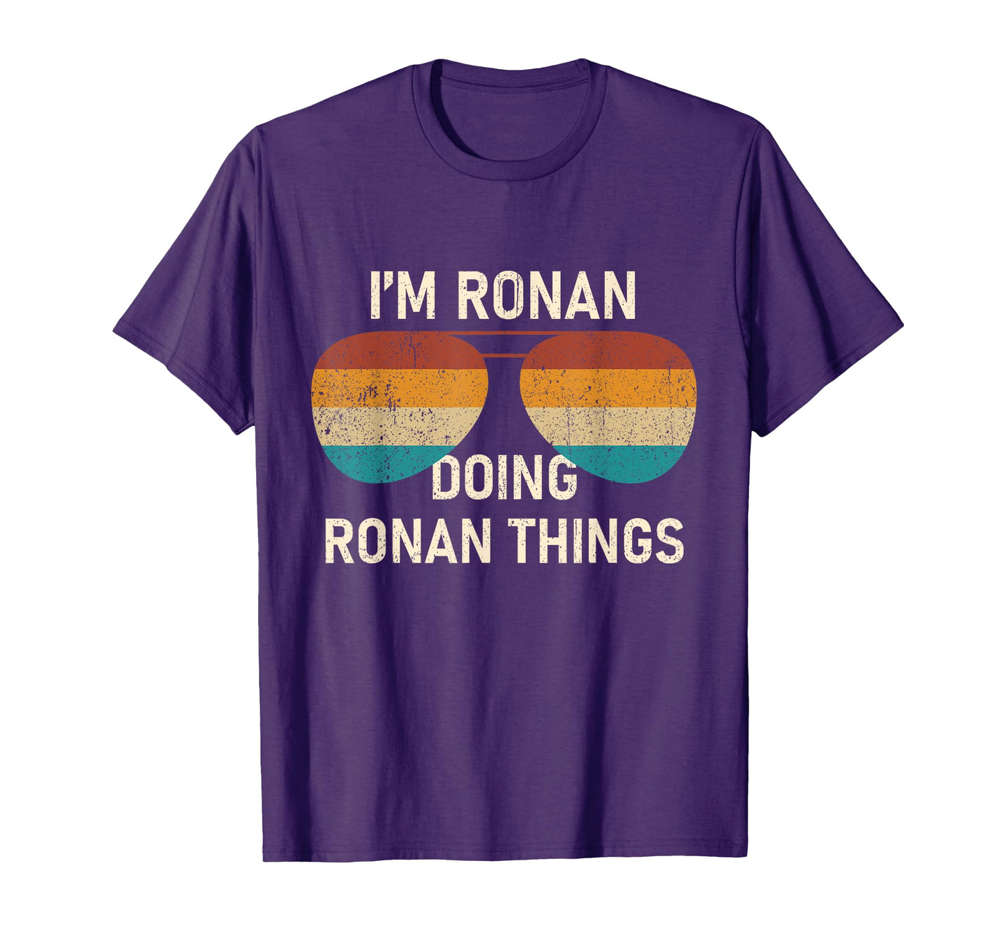 I'm Ronan Doing Ronan Things Retro Sunglass Personalized T-Shirt