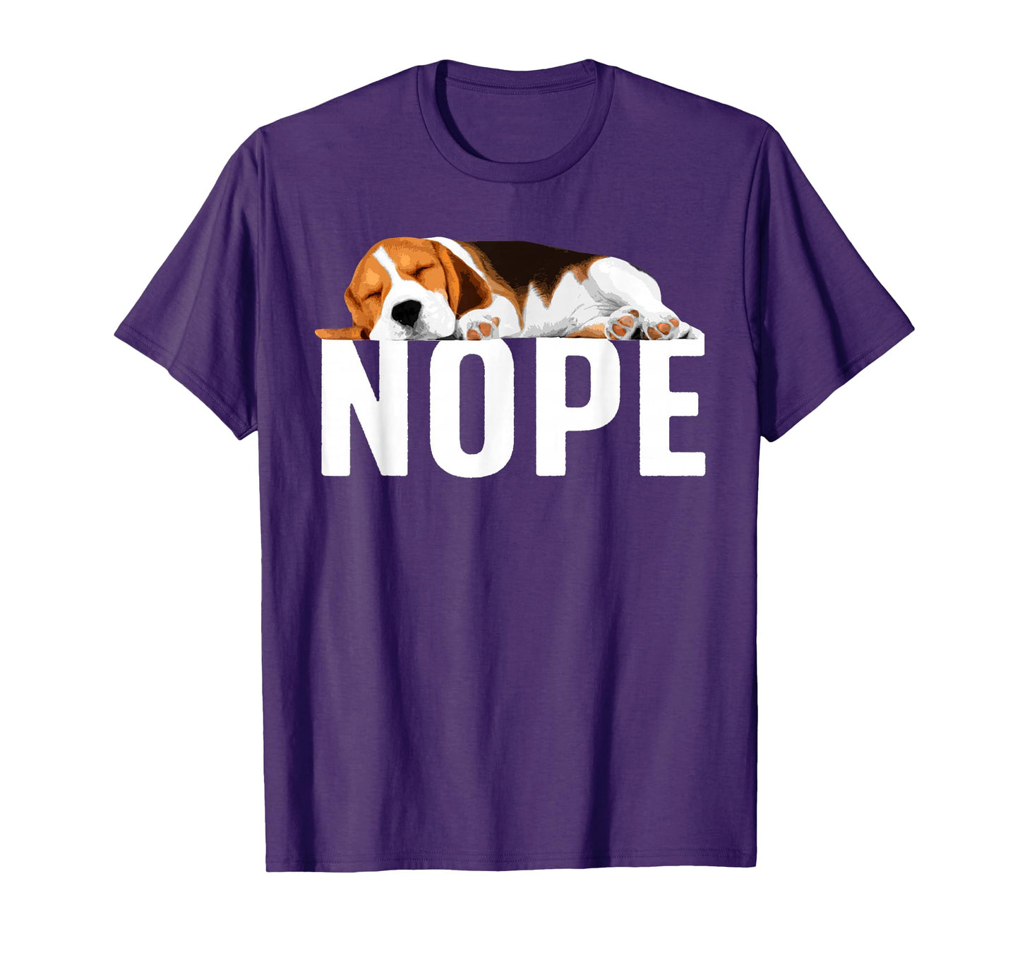 Funny Beagle Art For Men Women Nope Beagle Dog Beagle Lover T-Shirt