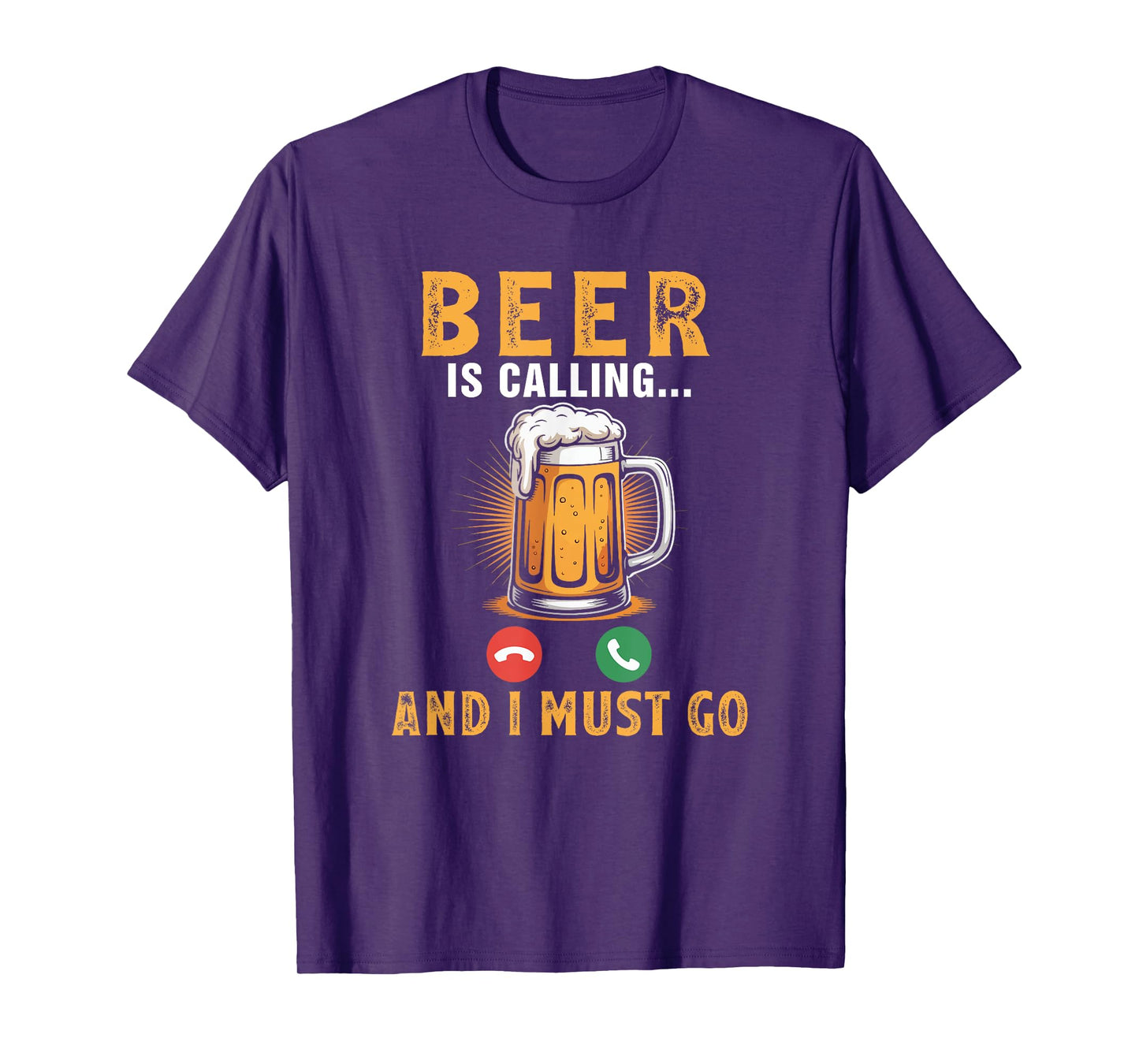 Beer Is Calling Funny Joke Drinker Drinking Beer Lover Team T-Shirt