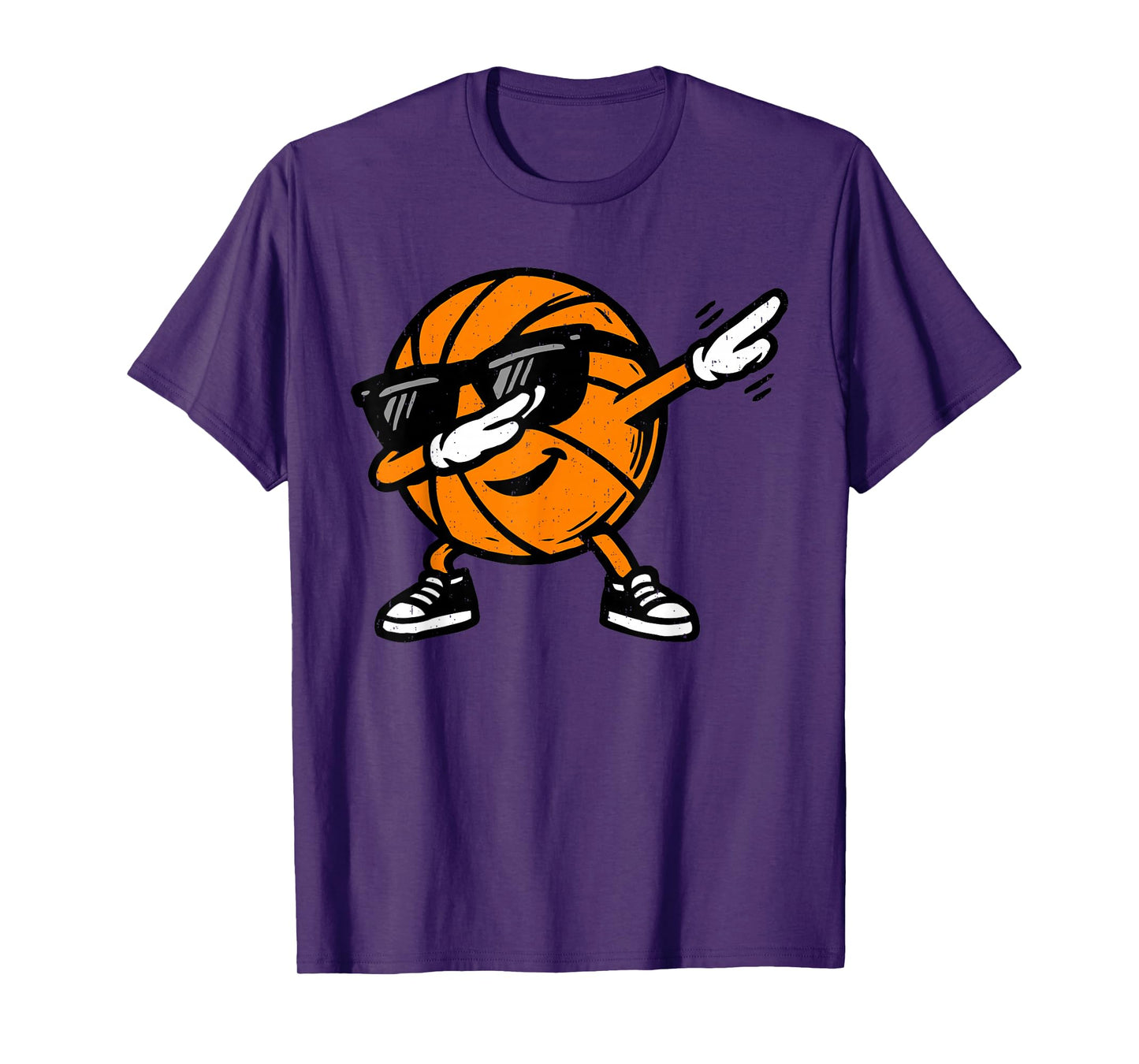 Dabbing Basketball Ball Sunglasses Sport Player Dab Dance T-Shirt