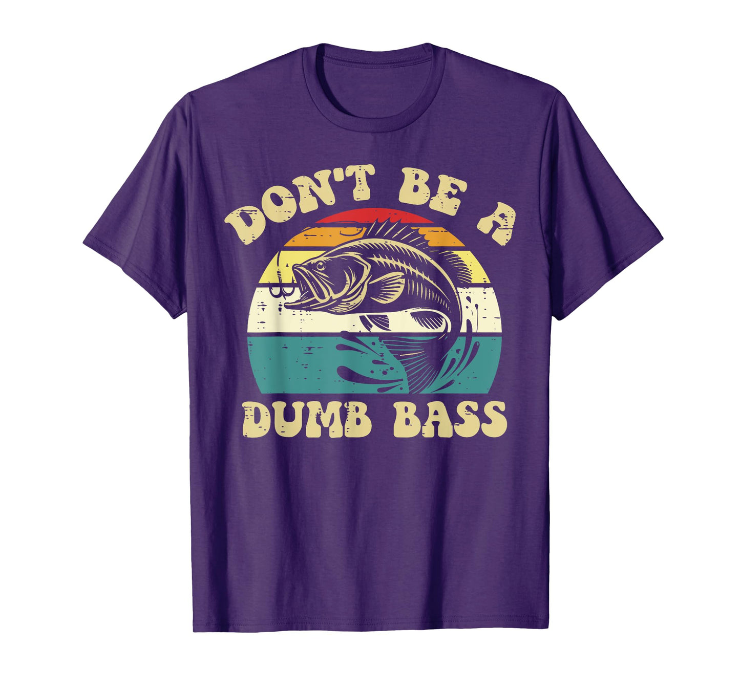 Funny Fishing Bass Fisherman Humor Fish Men Dad Grandpa T-Shirt