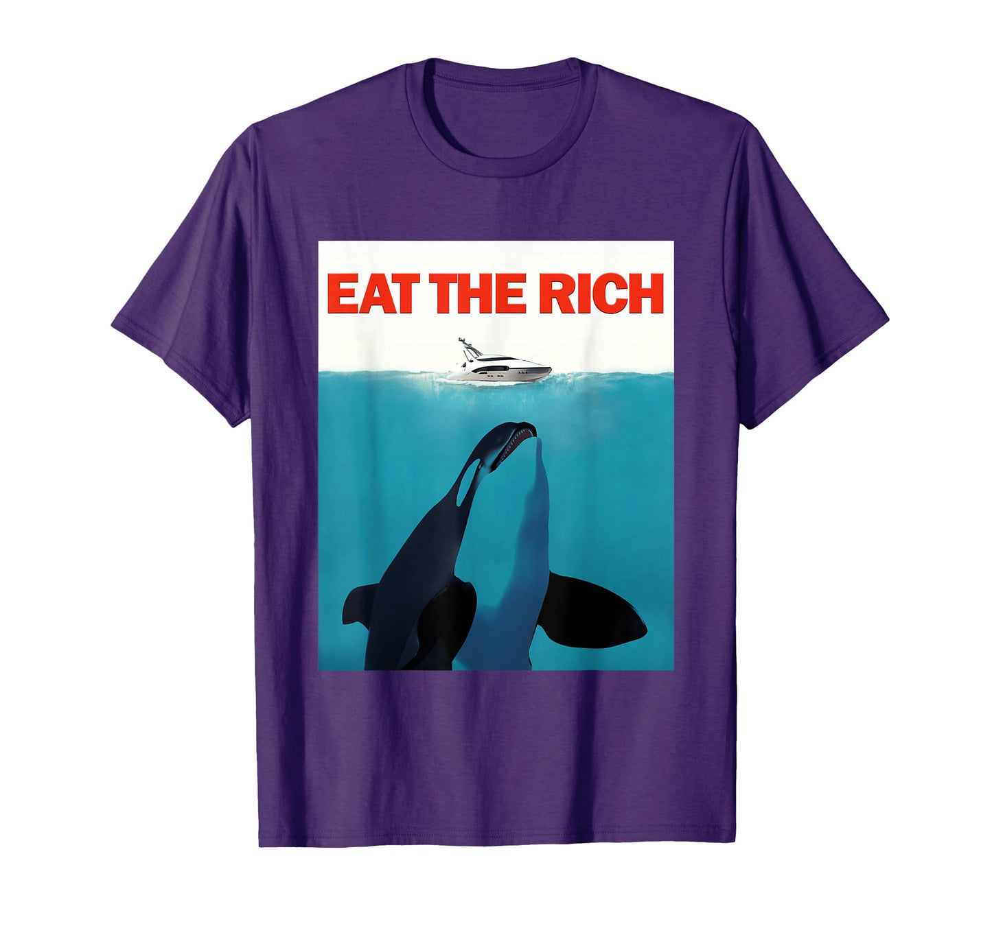 Eat The Rich Orca Paws Shirt Funny Hilarious Unhinged Meme T-Shirt
