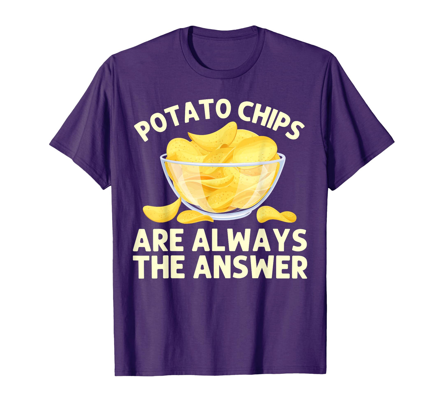 Funny Potato Chips Art for Men Women Kids Bag of Chips Lover T-Shirt