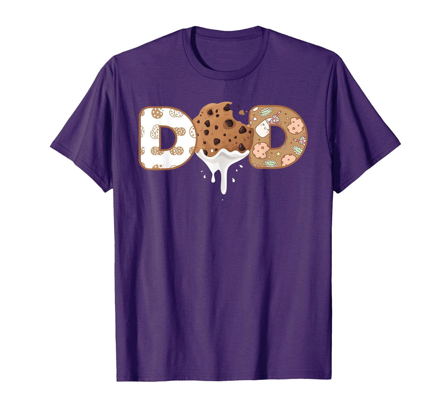 Dad Cookies and Milk 1st Birthday Funny Cookies and Milk T-Shirt